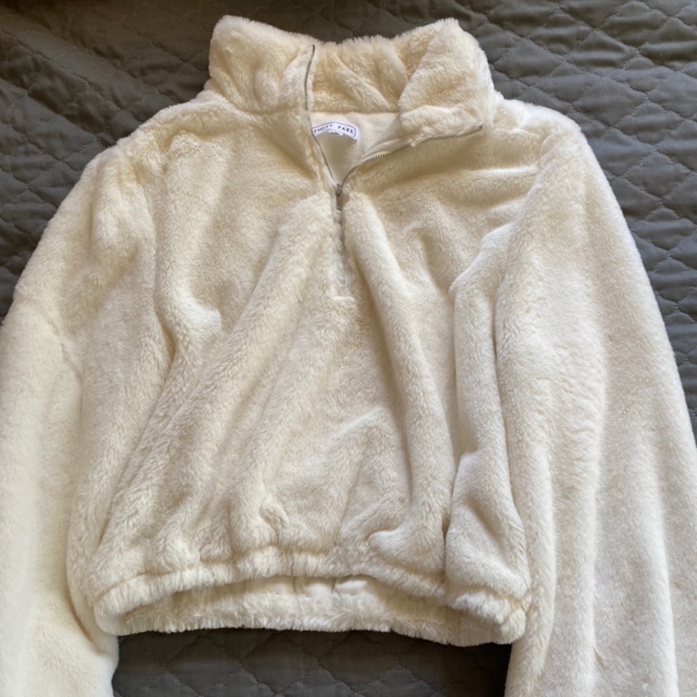 Sandra Park fuzzy sweater